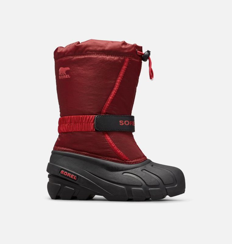 Botas Nieve Sorel Niños - Childrens Flurry™ Rojas/Negras - 90153-ORIN